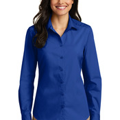 Ladies Long Sleeve Carefree Poplin Shirt