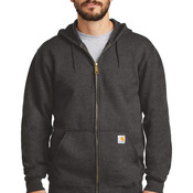 Midweight Hooded Zip Front Sweatshirt