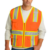 Ansi 107 Class 2 Surveyor Zippered Two Tone Vest