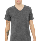 Unisex Textured Jersey V Neck Tee