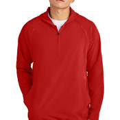 Repeat 1/2 Zip Long Sleeve Hooded Jacket